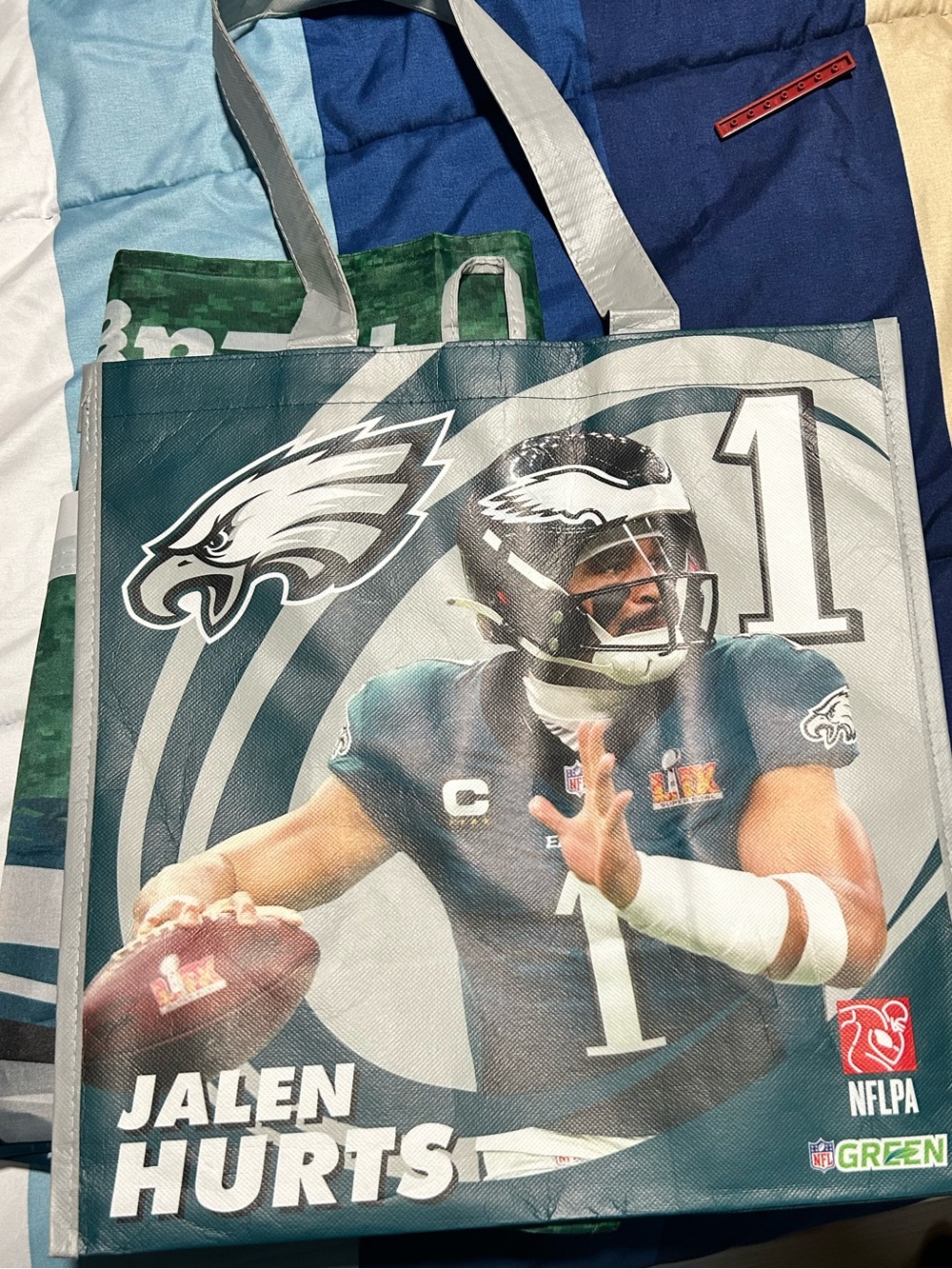 Philadelphia Eagles Jalen Hurts Tote Bag - Green